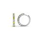 1 - Raya Round Yellow Sapphire and Lab Grown Diamond Hoop Earrings 