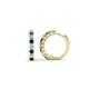 1 - Raya Round Blue and White Lab Grown Diamond Hoop Earrings 