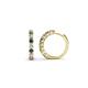 1 - Raya Round Lab Grown Diamond and Lab Created Alexandrite Hoop Earrings 