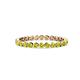 1 - Valerie 2.00 mm Yellow Diamond Eternity Band 