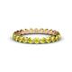 1 - Valerie 3.00 mm Yellow Diamond Eternity Band 