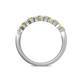 4 - Keva 2.60 mm Yellow Diamond 5 Stone Wedding Band 