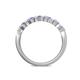 5 - Keva 3.00 mm Tanzanite 5 Stone Wedding Band 