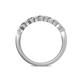 5 - Keva 3.00 mm Lab Grown Diamond 5 Stone Wedding Band 
