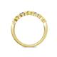 5 - Keva 2.60 mm Yellow Sapphire and Diamond 5 Stone Wedding Band 