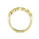 5 - Keva 3.40 mm Yellow Diamond 5 Stone Wedding Band 