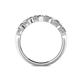 5 - Keva 3.40 mm Diamond 5 Stone Wedding Band 