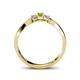 4 - Rylai Peridot and Diamond Three Stone Engagement Ring 