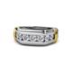 1 - Brad Round Diamond 7 Stone Men Wedding Ring