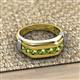 3 - Brad Round Peridot 7 Stone Men Wedding Ring