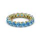 2 - Tiffany 4.00 mm Blue Topaz Eternity Band 