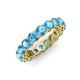 3 - Tiffany 4.00 mm Blue Topaz Eternity Band 