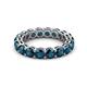 2 - Tiffany 4.00 mm Blue Diamond Eternity Band 