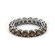 2 - Tiffany 4.00 mm Smoky Quartz Eternity Band 