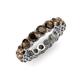 3 - Tiffany 4.00 mm Smoky Quartz Eternity Band 