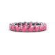 1 - Tiffany 4.00 mm Pink Tourmaline Eternity Band 