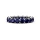 1 - Tiffany 4.00 mm Blue Sapphire Eternity Band 