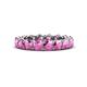 1 - Tiffany 4.00 mm Pink Sapphire Eternity Band 