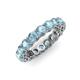 3 - Tiffany 4.00 mm Aquamarine Eternity Band 