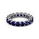 2 - Tiffany 4.00 mm Blue Sapphire Eternity Band 