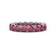 1 - Tiffany 4.00 mm Rhodolite Garnet Eternity Band 