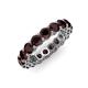 3 - Tiffany 4.00 mm Red Garnet Eternity Band 