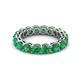 2 - Tiffany 4.00 mm Emerald Eternity Band 