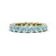 1 - Tiffany 4.00 mm Aquamarine Eternity Band 