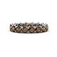 1 - Tiffany 4.00 mm Smoky Quartz Eternity Band 