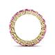 4 - Tiffany 4.00 mm Pink Sapphire Eternity Band 