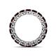 4 - Tiffany 4.00 mm Red Garnet Eternity Band 