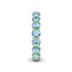 5 - Tiffany 4.00 mm Aquamarine Eternity Band 