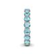 5 - Tiffany 4.00 mm Aquamarine Eternity Band 