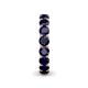 5 - Tiffany 4.00 mm Blue Sapphire Eternity Band 