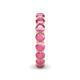 5 - Tiffany 4.00 mm Pink Tourmaline Eternity Band 