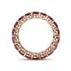 4 - Tiffany 4.00 mm Rhodolite Garnet Eternity Band 