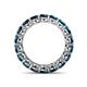 4 - Tiffany 4.00 mm Blue Diamond Eternity Band 