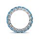 4 - Tiffany 4.00 mm Blue Topaz Eternity Band 