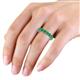 6 - Tiffany 4.00 mm Emerald Eternity Band 