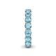5 - Tiffany 4.00 mm Aquamarine Eternity Band 