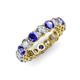 3 - Tiffany 4.00 mm Tanzanite and Diamond Eternity Band 