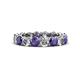 1 - Tiffany 4.00 mm Diamond and Iolite Eternity Band 