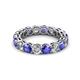 2 - Tiffany 4.00 mm Tanzanite and Diamond Eternity Band 