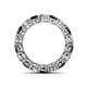 4 - Tiffany 4.00 mm Black and White Diamond Eternity Band 