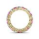 4 - Tiffany 4.00 mm Pink Sapphire and Diamond Eternity Band 