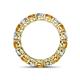 4 - Tiffany 4.00 mm Round Citrine and Diamond Eternity Band 