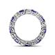 4 - Tiffany 4.00 mm Diamond and Iolite Eternity Band 