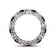 4 - Tiffany 4.00 mm Red Garnet Diamond Eternity Band 