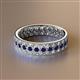 2 - Cailyn Blue Sapphire Three Row Eternity Band 