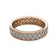2 - Cailyn Aquamarine Three Row Eternity Band 